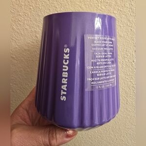 NWT Starbucks Lavender Vacuum Insulated Stainless Steel Latte Mug / Tumbler